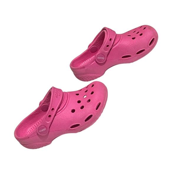 Kids Pink Crocs by Crocs C10/11 Lightweight Foam Slip-On Sandals Shoes Everyday - Picture 3 of 10